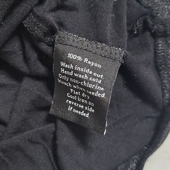 Rock & Republic Black Shimmer Long Sleeve Tee - Picture 4 of 5